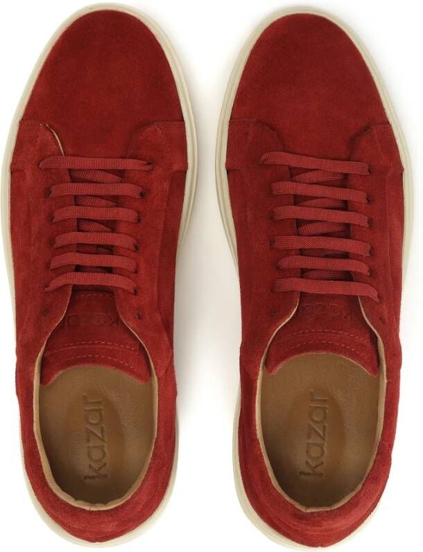 Kazar Rode sneakers met klassieke vetersluiting Red Heren