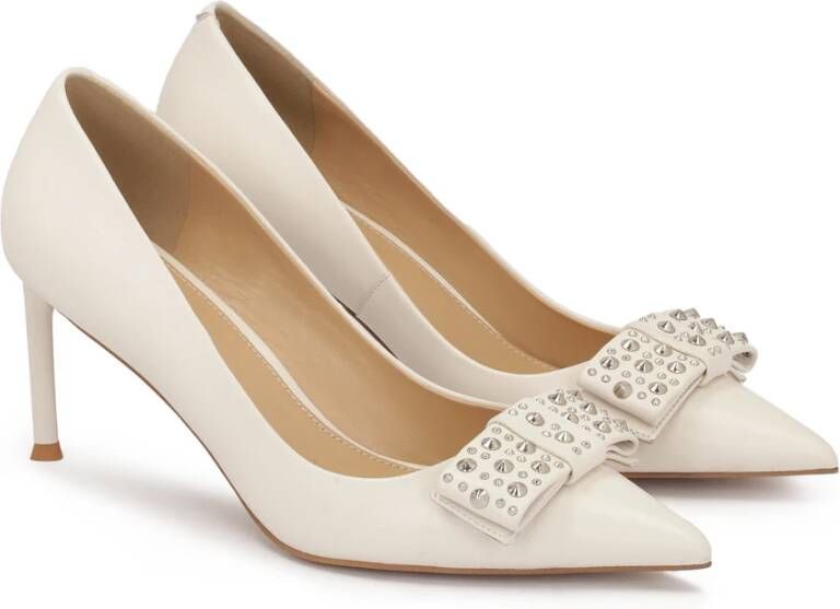 Kazar Room strass strik pumps Beige Dames