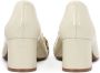 Kazar Roomwit gelakte pumps met metalen versiering Beige Dames - Thumbnail 3