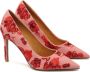 Kazar Roze Bloemen Stiletto's Pink Dames - Thumbnail 2