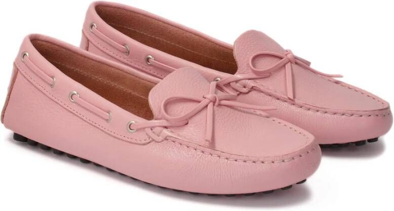 Kazar Roze leren mocassins met teenstuk Pink Dames