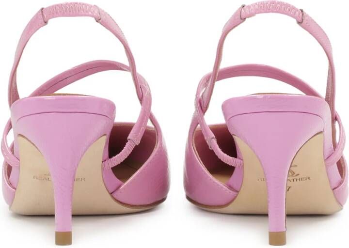 Kazar Roze Pumps met open hiel Pink Dames