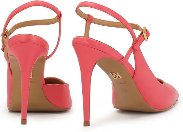 Kazar Roze pumps met open hiel Pink Dames