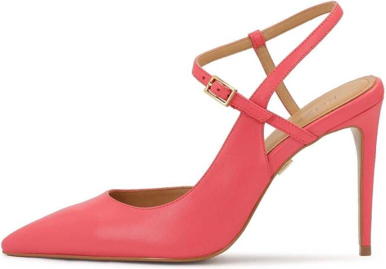 Kazar Roze pumps met open hiel Pink Dames