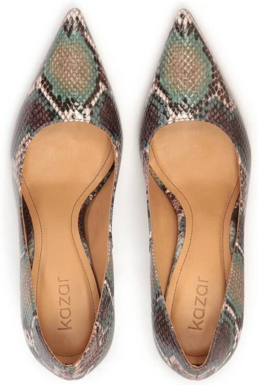 Kazar Serpentine leren hoge stilettohakken Multicolor Dames