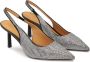 Kazar Slingback pumps versierd met zilveren kristallen Gray Dames - Thumbnail 3