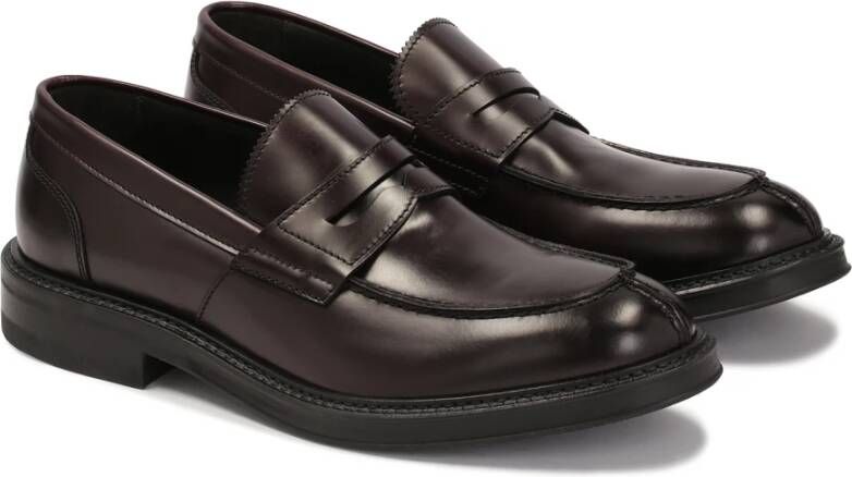 Kazar Slip-on bordeaux loafers Brown Heren