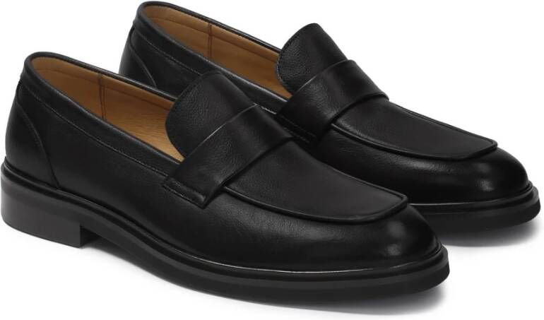 Kazar Slip-on leren loafers Black Heren