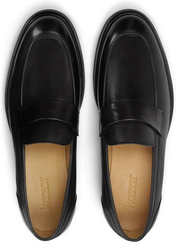 Kazar Slip-on leren loafers Black Heren