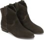 Kazar Slip on suède cowboy laarzen op een platte hak Brown Dames - Thumbnail 3