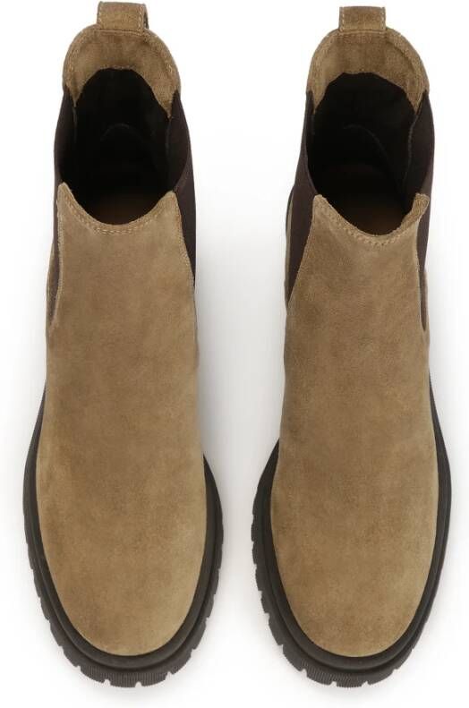 Kazar Slip-on suède laarzen in casual stijl Brown Dames