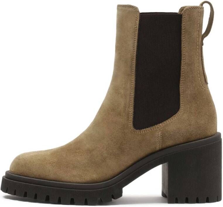 Kazar Slip-on suède laarzen in casual stijl Brown Dames