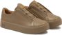 Kazar Sneakers in taupe kleur met versierde tong Beige Dames - Thumbnail 2