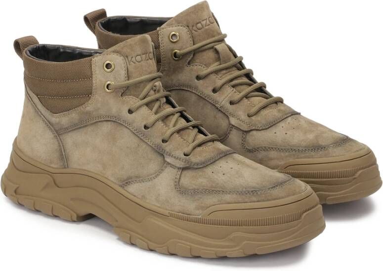 Kazar Sneakers met een hoge bovenkant op een verhoogde zool Beige Heren