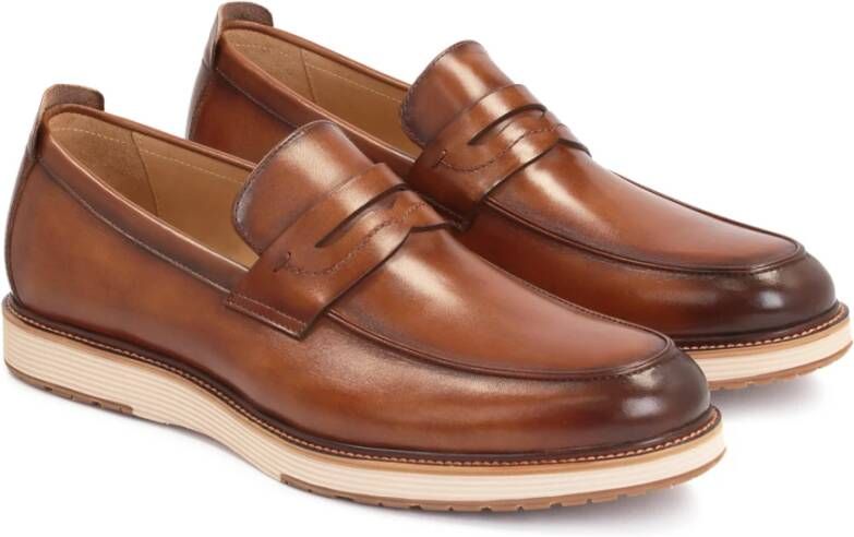 Kazar Stijlvolle Slip On Vrijetijdsschoenen Brown Heren