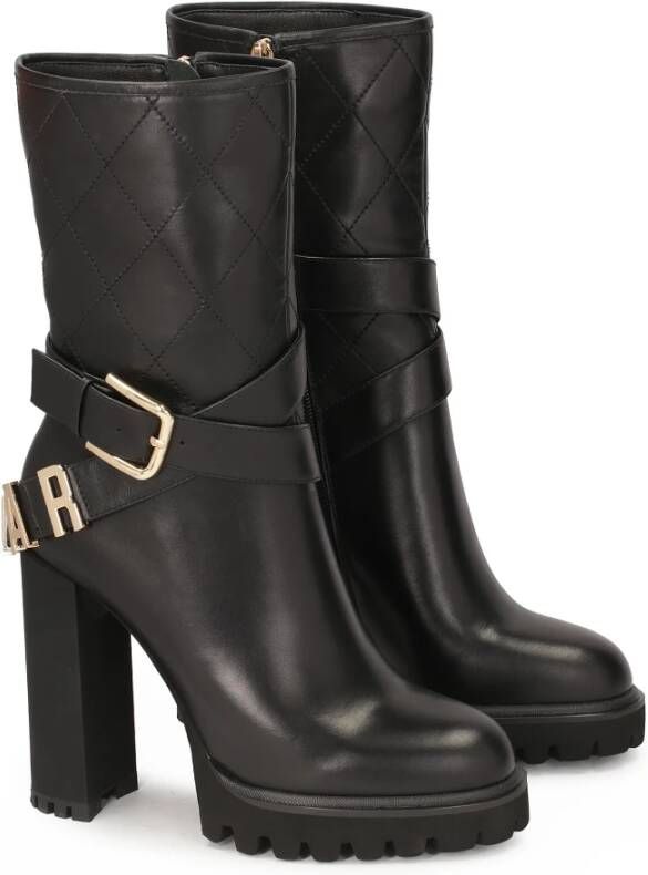 Kazar Stiletto booties met een logo band rond de bovenkant Black Dames