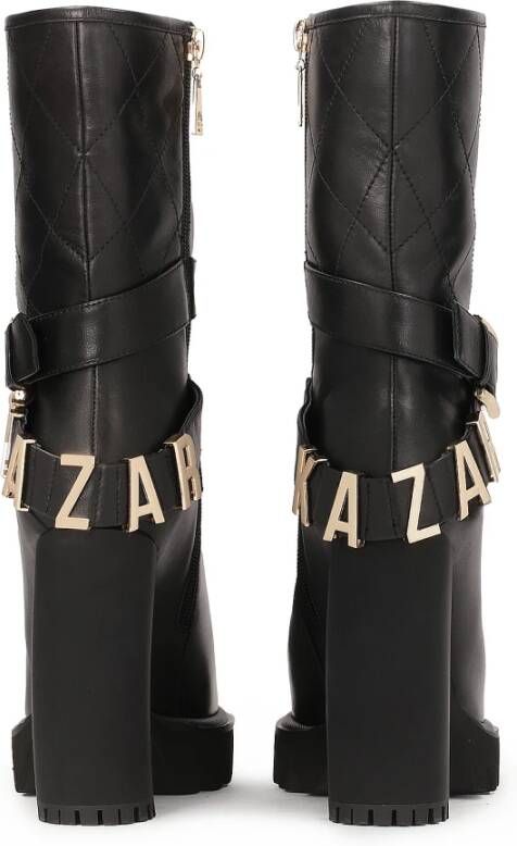 Kazar Stiletto booties met een logo band rond de bovenkant Black Dames