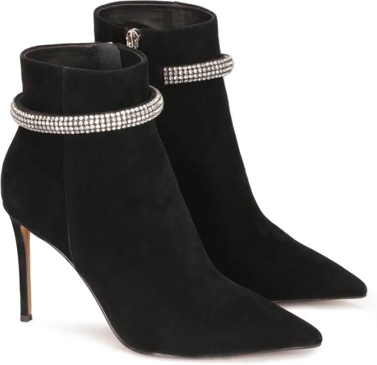 Kazar Stiletto laarzen met een glanzende band Black Dames