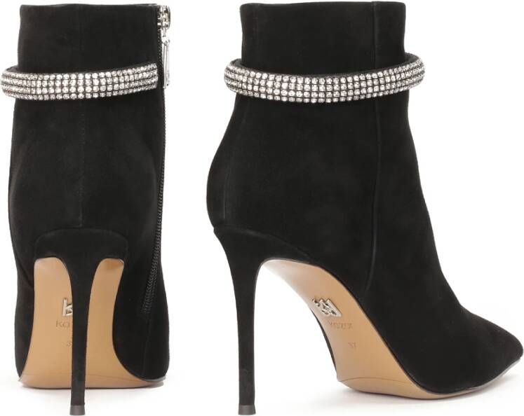 Kazar Stiletto laarzen met een glanzende band Black Dames