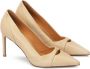 Kazar Stiletto pumps met uitgesneden bovenkant aan de voorkant Beige Dames - Thumbnail 3