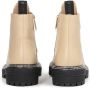 Kazar Studio Dames beige platte enkellaarsjes Beige Dames - Thumbnail 6