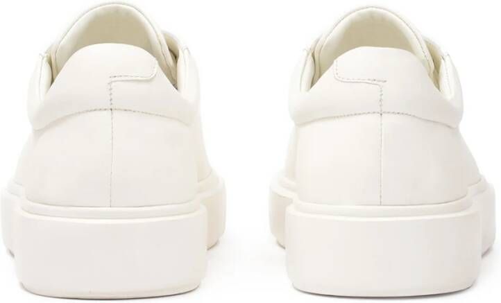 Kazar Studio Heren leren sneakers op een gelabelde zool White Heren