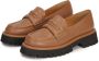 Kazar Studio Leren schoenen op een dikke zool Brown Dames - Thumbnail 9