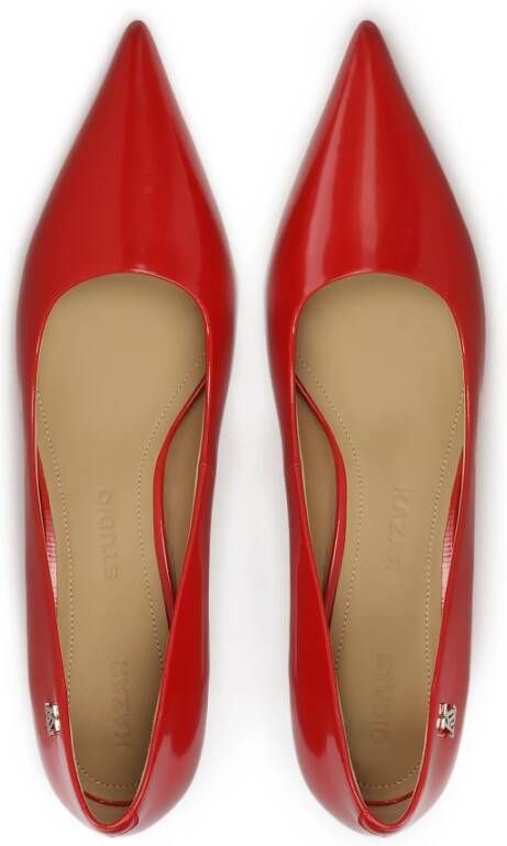 Kazar Studio Rode pumps met avant-garde hak Red Dames