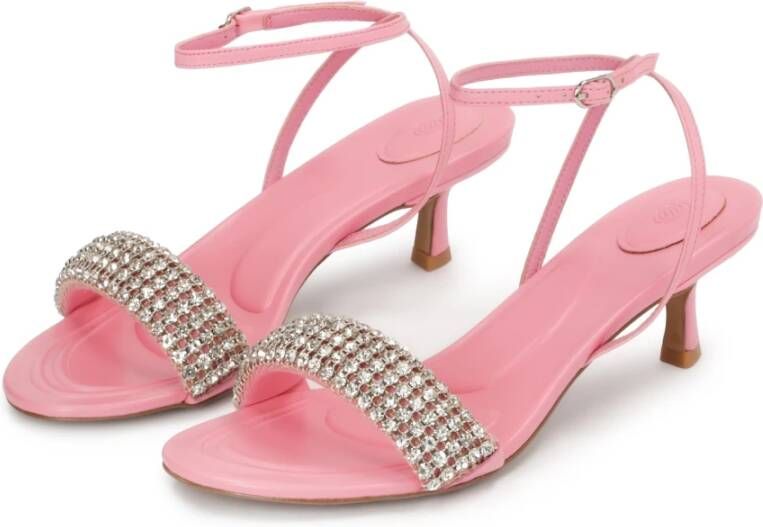 Kazar Studio Roze sandalen met sieradenversiering Pink Dames