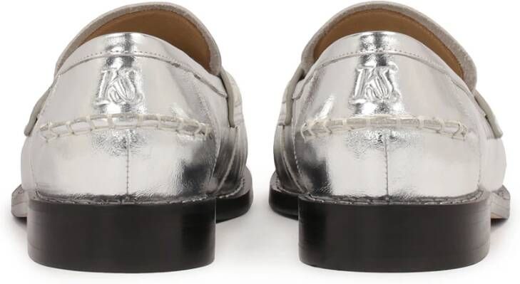 Kazar Studio Zilveren loafers stijl halfschoenen Gray Dames