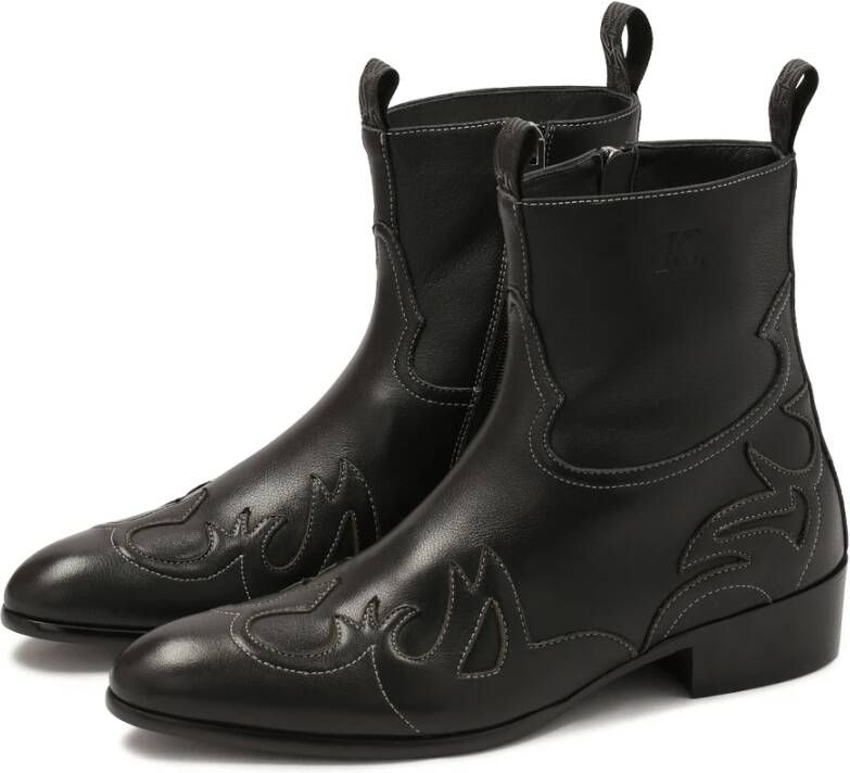 Kazar Studio Zwarte cowboy-laarzen Black Heren