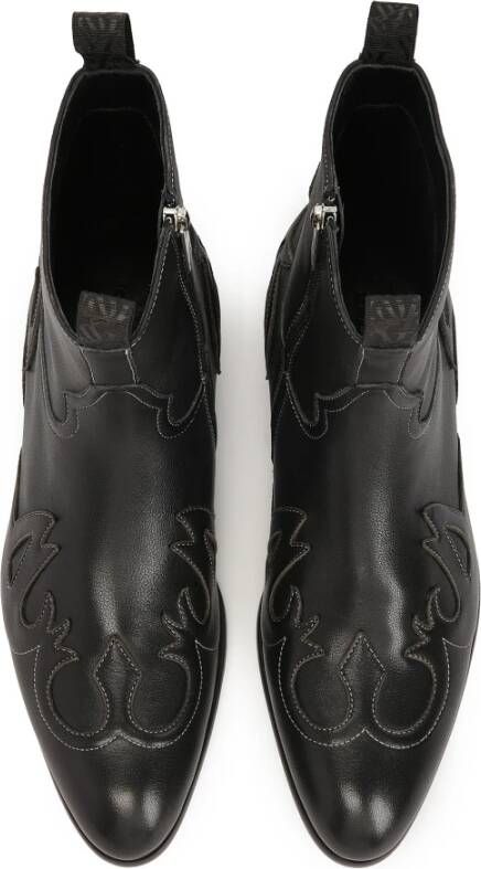 Kazar Studio Zwarte cowboy-laarzen Black Heren