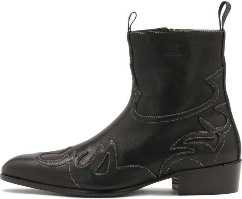 Kazar Studio Zwarte cowboy-laarzen Black Heren