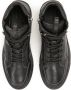 Kazar Studio Zwarte hoge leren sneakers met veters Black Heren - Thumbnail 4