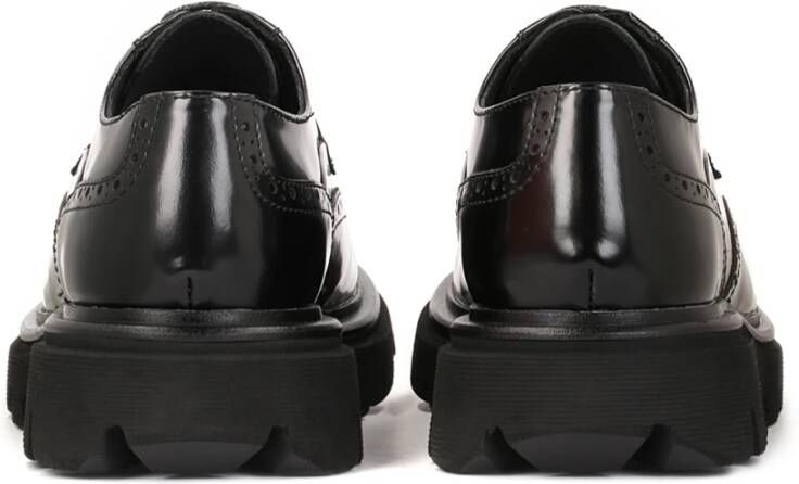 Kazar Studio Zwarte leren brogues vrijetijdsschoenen Black Heren