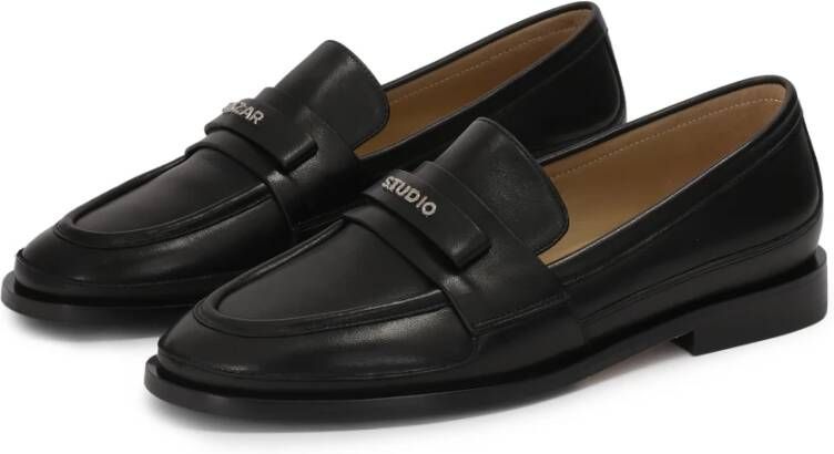 Kazar Studio Zwarte loafers-stijl halfschoenen Black Dames