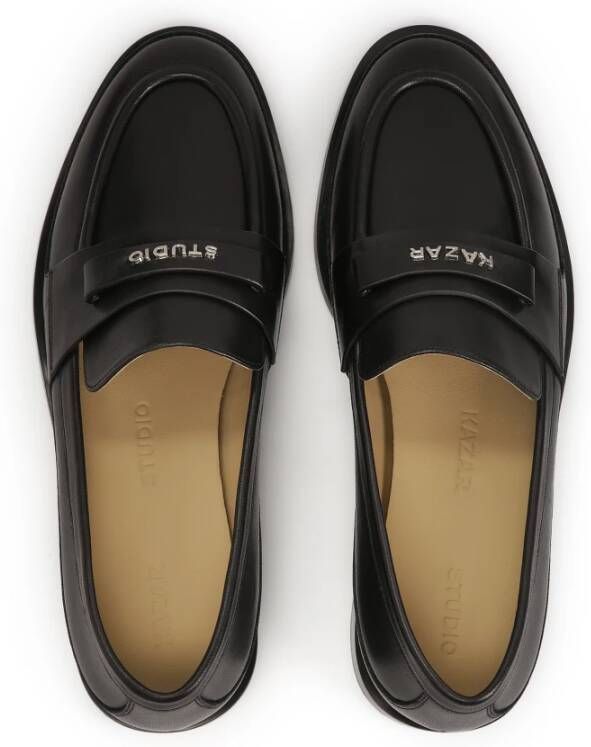 Kazar Studio Zwarte loafers-stijl halfschoenen Black Dames