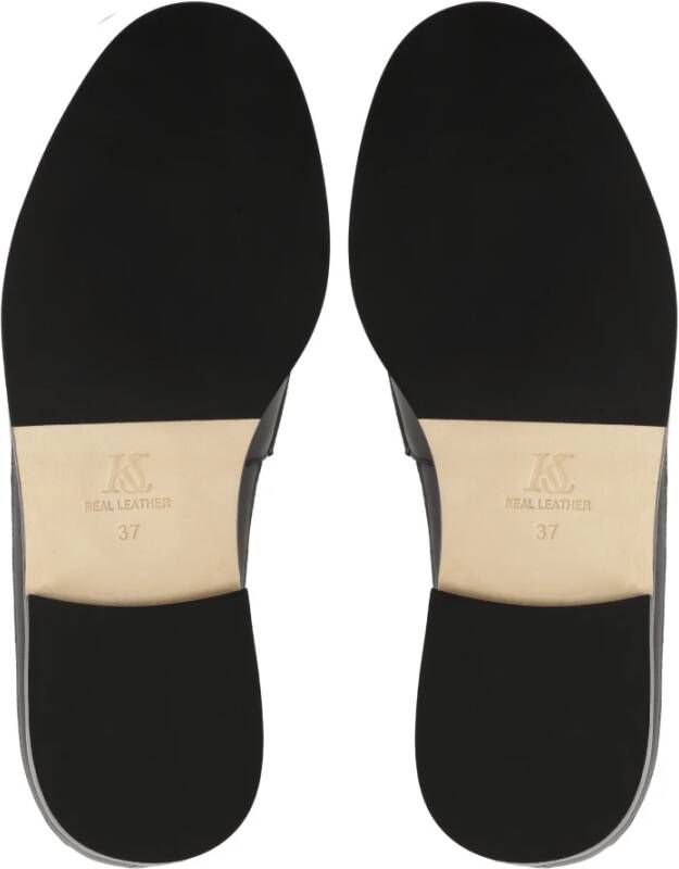 Kazar Studio Zwarte loafers-stijl halfschoenen Black Dames