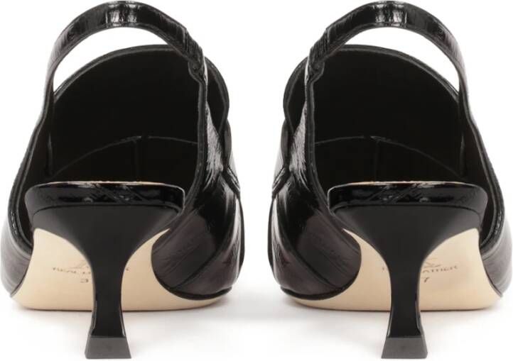 Kazar Studio Zwarte open pumps met slingback hak Black Dames