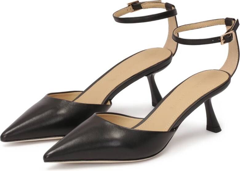 Kazar Studio Zwarte pumps met hak en uitgesneden bovendeel Black Dames