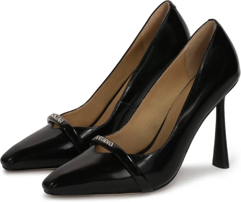 Kazar Studio Zwarte pumps met hoge hak en stiletto neus Black Dames