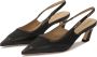 Kazar Studio Zwarte slingback-pumps met een modieuze hak Black Dames - Thumbnail 2