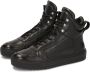 Kazar Studio Zwarte sneakers met hoge schacht en verborgen veters Black Heren - Thumbnail 2