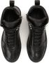 Kazar Studio Zwarte sneakers met hoge schacht en verborgen veters Black Heren - Thumbnail 4