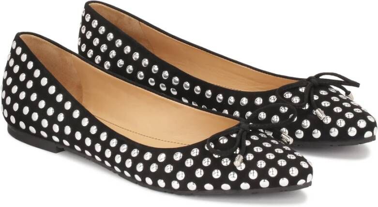 Kazar Suède ballerina's versierd met ronde strass steentjes Multicolor Dames