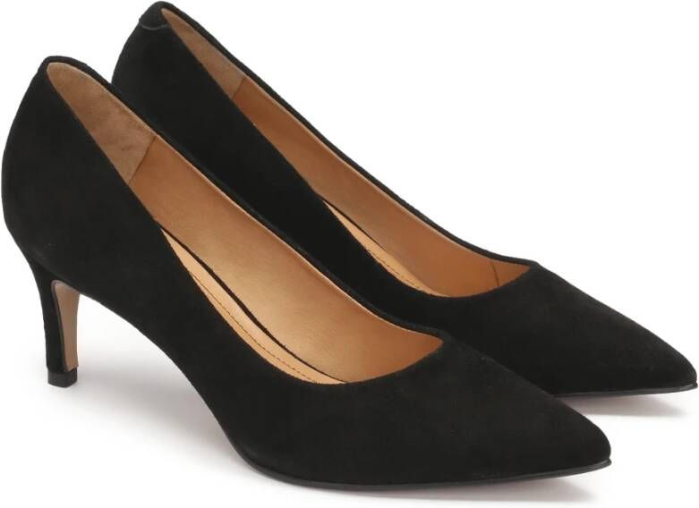 Kazar Suede minimalistische pumps Black Dames