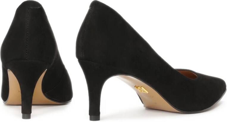 Kazar Suede minimalistische pumps Black Dames