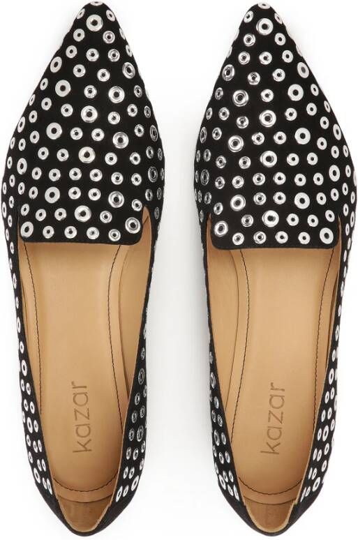 Kazar Suède platte pumps met studs Multicolor Dames