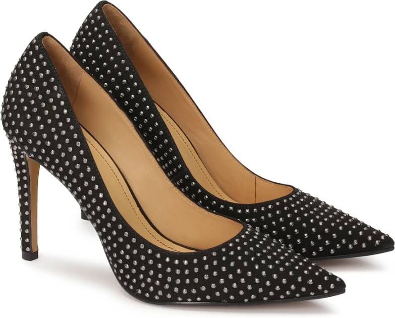 Kazar Suede pumps versierd met kleine studs Black Dames