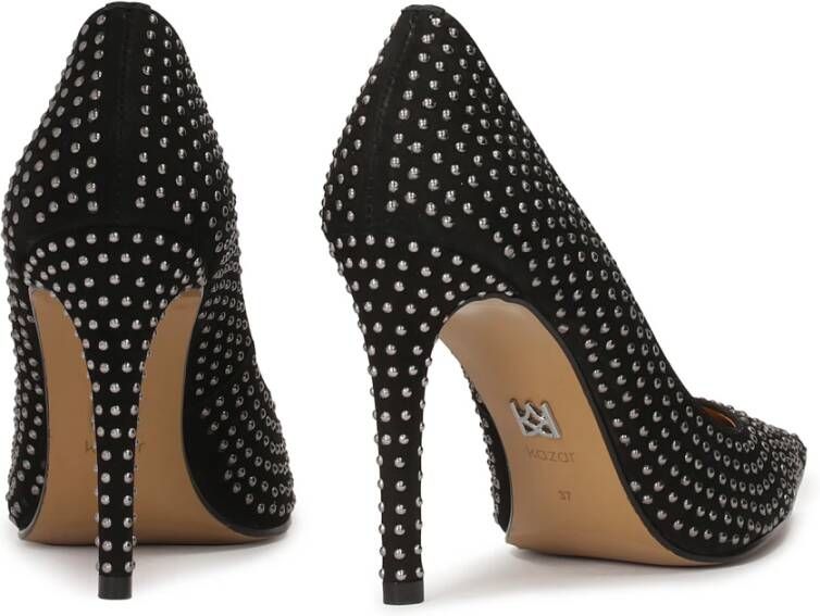 Kazar Suede pumps versierd met kleine studs Black Dames